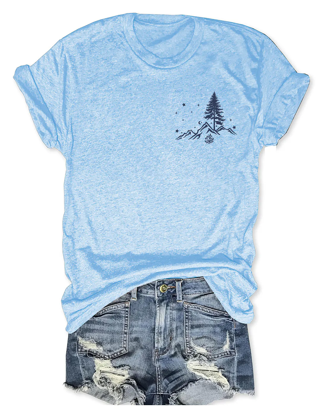 No City Lights Just Campfire Nights T-shirt