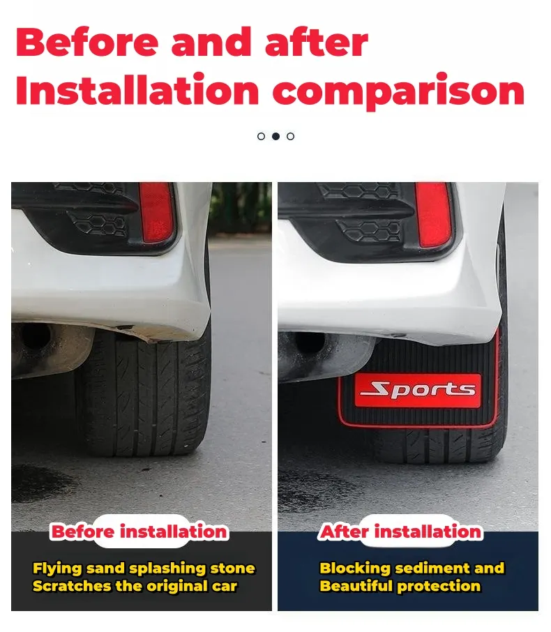 Car fender modified plastic splash-proof fender（2PCS）