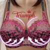 Triumph-Regulowany biustonosz z haftowaną koronką (M-7XL)