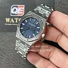 Audemars Piguet Royal Oak Women's Quartz Watch 67650ST Stainless Steel with Blue Dial (33mm) Super Clone