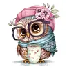 Owl - 18CT Stamped Cross Stitch 20*20cm/7.87*7.87in
