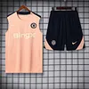 2025/2026 Chelsea Pre-Match Training Light Orange Vest+Shorts Football1:1 Thai Quality