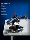 Mechanical group marine animal series big shark high difficulty assembly building blocks toy model