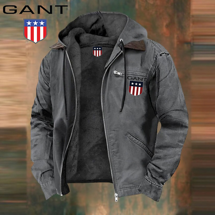 GANT&reg; őszi, pol&aacute;r b&eacute;l&eacute;sű, cipz&aacute;ras kab&aacute;t