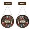 (US Local)DIY Outdoor Fishing Diamond Art Pendant Window Hanging Art for Home