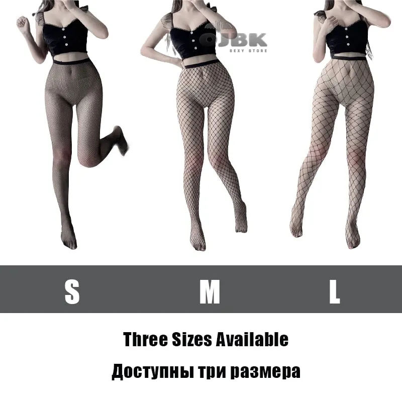 Womens High Waist Tights Breathable Sexy Fishnet Stockings Women Cosplay Bunny Thigh High Stretchy Fabric Pantyhose 3 Style New