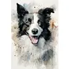 (Stamped/Counted) Border Collie-11CT Cross Stitch 40*60cm(Big Size)