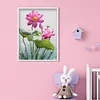 >SALE<Rhinestone DIY Art Diamond Painting Full Round Drill 5D Dragonfly Lotus Kit