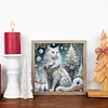 Winter Cats-Partial Special Shaped Diamond Painting 30*30CM