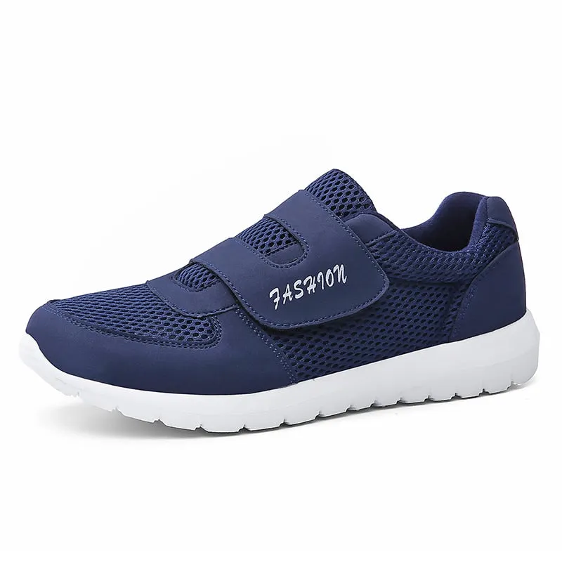 2021 New Arrival Velcro Breathable Mesh Couple Sport Shoes Couple Outdoor Jogging Trekking Sneakers Casual Shoes Hiking Shoes