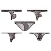 Men's Low Waist Sexy Transparent Ice Silk U Convex Pouch Briefs