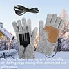 USB Electric Heated Gloves Anti-Slip Thicken Cycling Glove for Winter Ski Sports