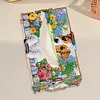 Wooden Colorful Pattern 5D Diamond Painting Tissue Holder Diamond Art Tissue Box