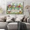 (Counted/Stamped) 11CT/14CT Flower Home - Cross Stitch 50*40cm/19.69*15.75in