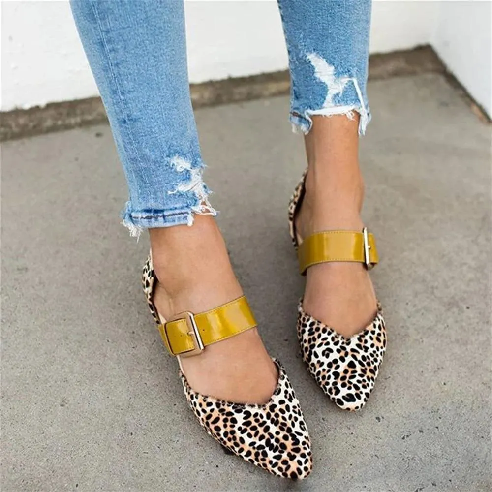 Women's Simple Buckle Casual High Heels