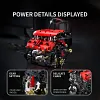 Ferrari V8 Engine Building Blocks Toy Set DOHC Naturally Aspirated MOC Motor Build Your Own V8 Engine - 1350PCS