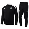 2025/2026 Chelsea Half-Pull Training Suit Black Football Shirt 1:1 Thai Quality Set love fball