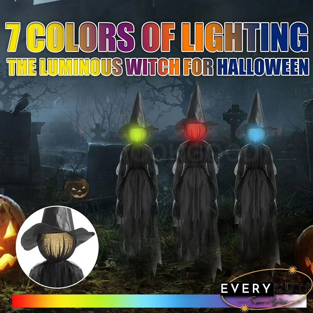 Lighted Halloween Witch Stake For Halloween Decoration