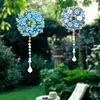 2Pcs Diamond Painted Garland Crystal Aurora Light Hanging Pendant 