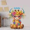 (US Local)Acrylic Shaking Head Animal Diamond Painting Desktop Decorations (Giraffe)