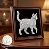 12pcs/set Unframed Pearl Painting Canvas Art Handmade Pearl Material Art Kit Living Room Decor (15x15cm)