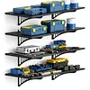 [US Local Warehouse] 4-Pack Heavy Duty Garage Wall Shelving 48.03x18.11x8.66in Garage Storage Rack Floating Shelves 1000 lbs Load Capacity for Power Tools Garden Supplies