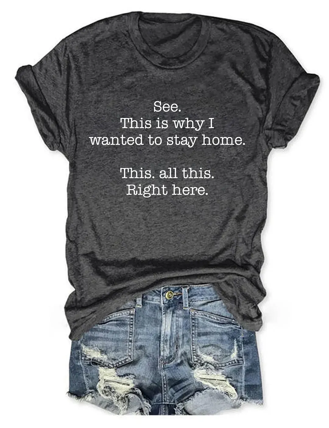 See This Is Why I Wanted To Stay Home This All This Right Here T-shirt