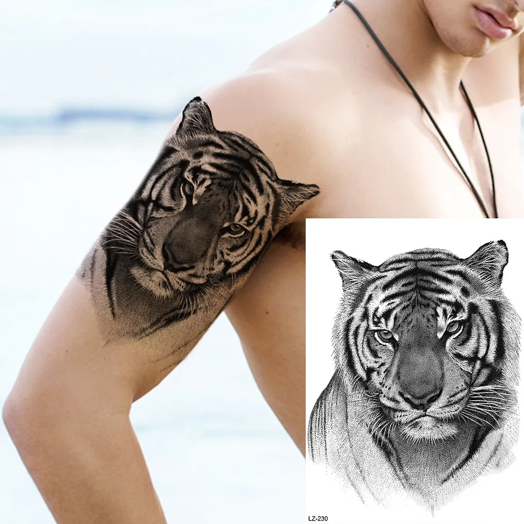 Sdrawing Halloween Skeleton Skull Vampire Temporary Tattoos For Women Adult Rose Flower Fake Tattoo Body Art Leg Arm Tatoo