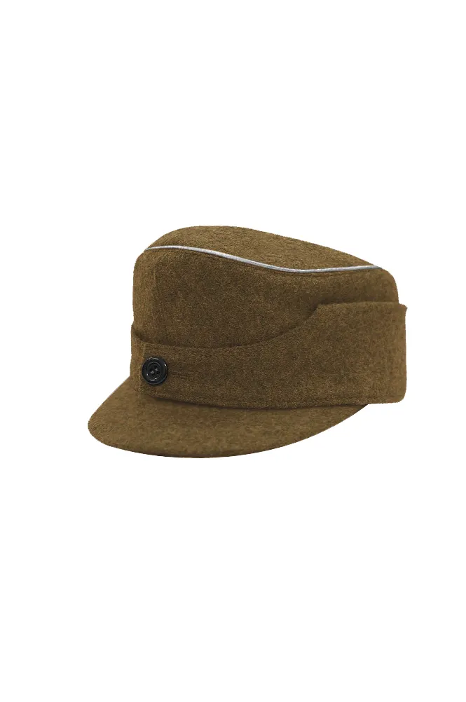   SA Gebirgsjager Single Button Bergm&uuml;tze Brown Wool Field Cap German-Uniform