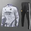 2023/2024 Real Madrid Special Edition Half-Pull Training Suit White Set love fball