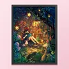 (Big Size)Anime  kiki's delivery service - 11CT Stamped Cross Stitch - 50*68cm