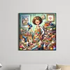 (US Local)Sewing 5D DIY Full Round Drill Big Size Diamond Painting Craft Home Decor 50x50cm