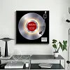 Retro Vinyl Record Light Decoration Painting High-End Bedroom CD Album Desktop Decoration Painting Creative Art Hanging Painting