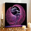 (30x30cm)DIY Dancing Girl Pearl Painting Kit With Inner Frame Home Decor