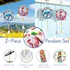 2pcs DIY Diamond Painting Seahorse Turtle Wind Chimes Crystal Window Suncatcher Craft Set Birthday Gifts Home Garden Decor