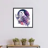 【Limited Stock Sale】Flowers And Owl-Paint by Numbers Acrylic Paintingg 40*40CM(Watercolor)