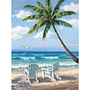 (Stamped/Counted) Beach - 11CT Cross Stitch 46*36cm/18.11*14.17in(Brand)