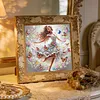The Girl Dancing With Butterflies-Partial Special Shaped Diamond painting 30*30CM