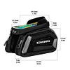 Bike Front Frame Bag Bike Storage Bag Waterproof Detachable Cycling Accessories