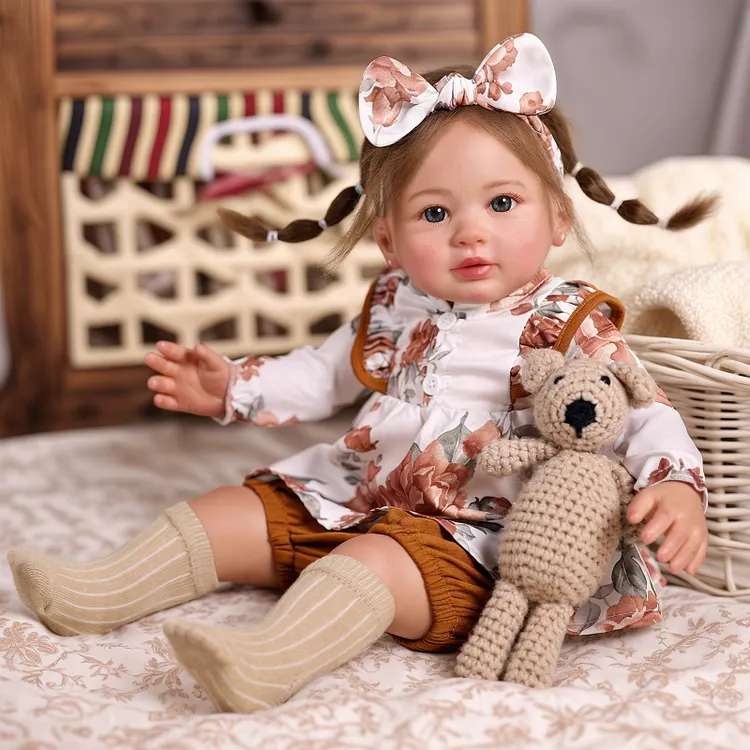 Babeside Quiet Reborn Baby Candy 22" Freckled Girl  Building Lovely Memories