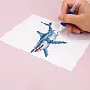 12pcs Marine Animals 5D DIY Square Drill Diamond Painting Kits for Adults Beginners Home Decor Diamonds Paintings Gem Art 5.91x7.09in