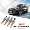 4Pcs Car Door Engine Trunk Alarm Adjustable Auto Hood Bonnet Jamb Pin Switch