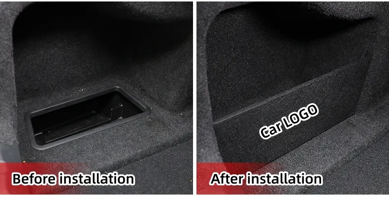 Car custom trunk side storage partitions(2PCS)
