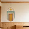 (Finished Product)Woven Hanging Tapestry Tassels No Drilling Sunset Wall Art Dream Catcher Handmade Colorful Tapestry for Apartment Living Room Bedroom Nursery Backdrop