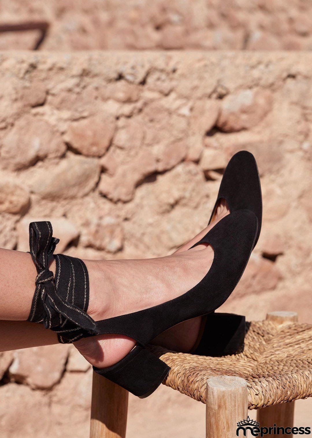 Cut Out Lace Up Low Heel Pumps