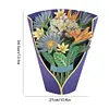 Floral Thank You Card 3D Pop Up Card for Mom Women (Tropical Flower)