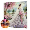 (Pre-Framed)Wedding Dress-Special Shape Diamond Painting Kit(25x25cm)