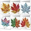 6PCS Diamond Painting Autumn Pattern Greeting Cards Congratulations Cards