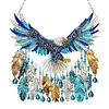 (US Local)DIY Diamond Painting Art Pendant Window Hanging Eagle Dream Catcher