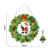 DIY Diamond Painting Hanging Wreath Kit Home Door Decor(Include Chain and Lamp Belt)